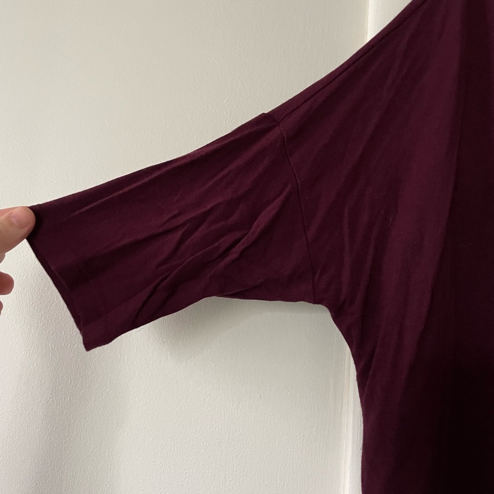 AE Soft and Sexy Tee in Burgundy - Picture 3 of 5